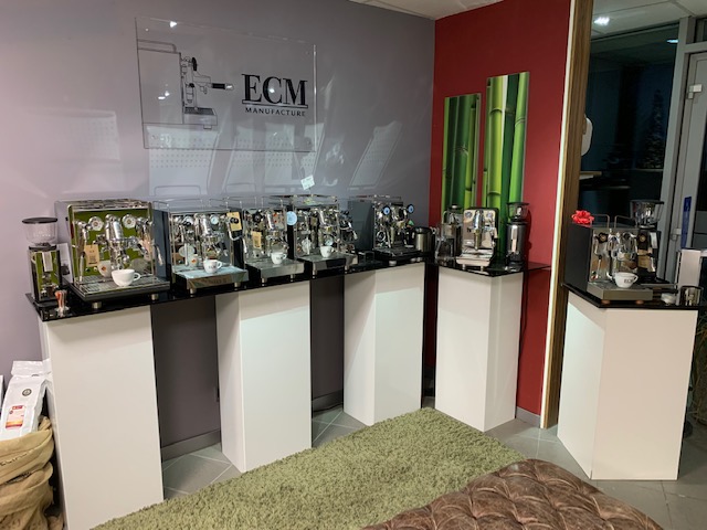 Ausstellung Kaffeemachinen Werkstatt Urmitz Siebträger ECM Profitec Espresso Maschinen